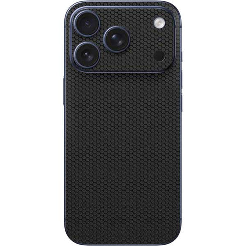Specialty Vinyl Black Hex Texture iPhone 17 Pro Skin
